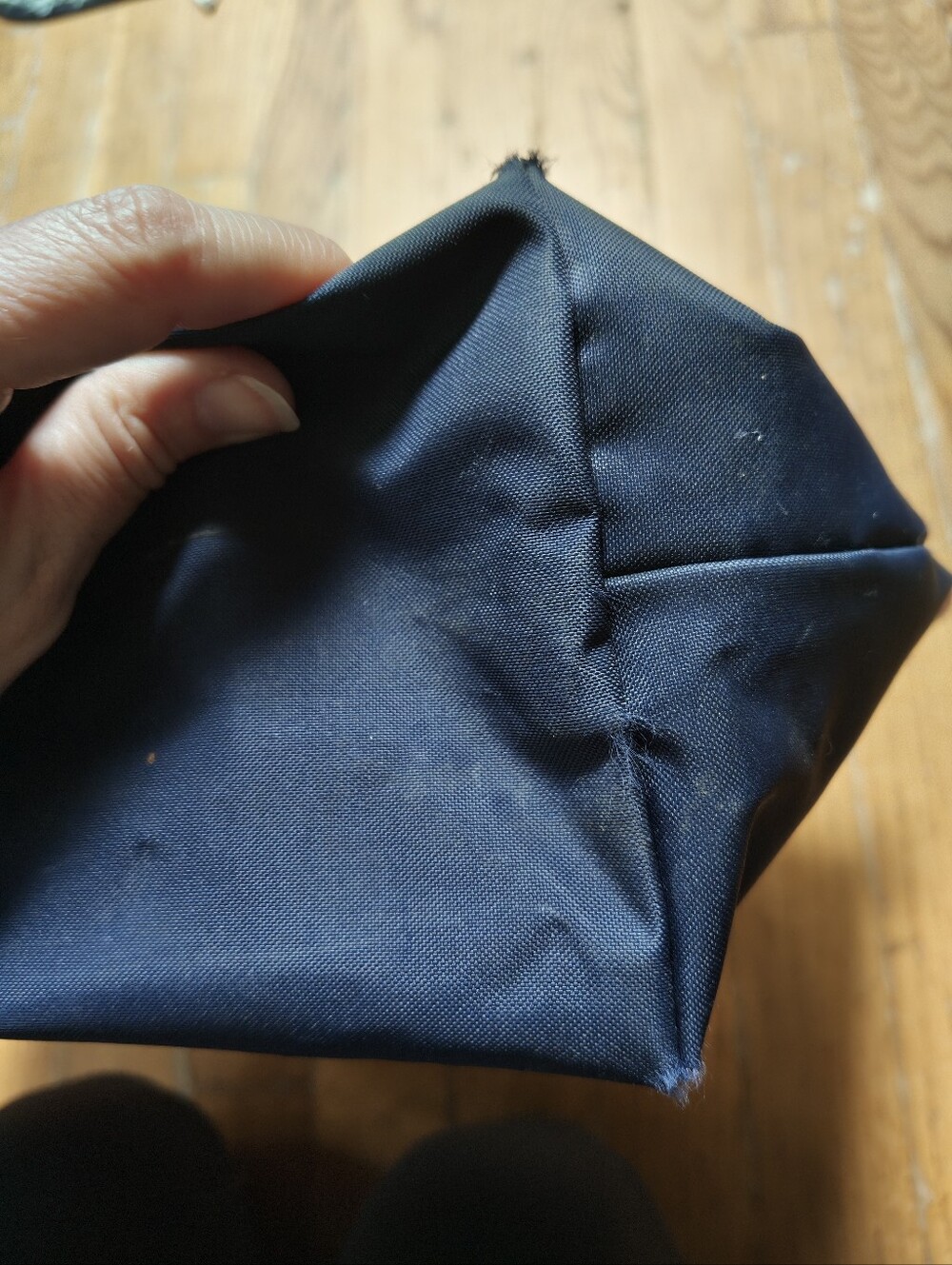Longchamp Le Pliage Navy Medium Tote Made In France - Picture 3 of 13